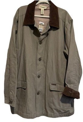 Gander Mountain Rugged Chore Coat Sz 2XLT Canvas Courderoy Work Jacket Brand New