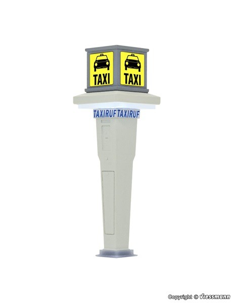 Viessmann 1378 - H0 Taxi Stand With LED Lighting - New