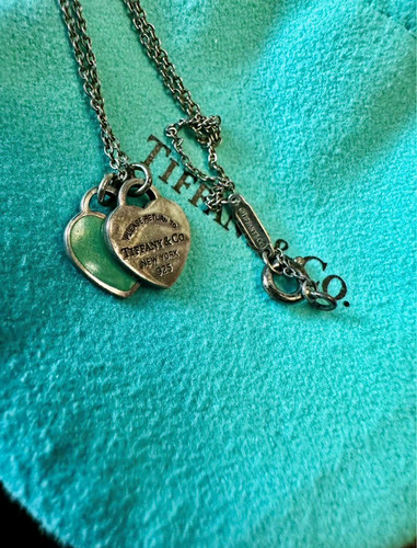 Tiffany & Co. Return to Tiffany Heart Tag 925 Pendant Necklace Cable Chain
