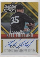2014 Panini Prizm Perennial Draft Picks Gold 4/10 Kyle Freeland #8 Auto 0b2