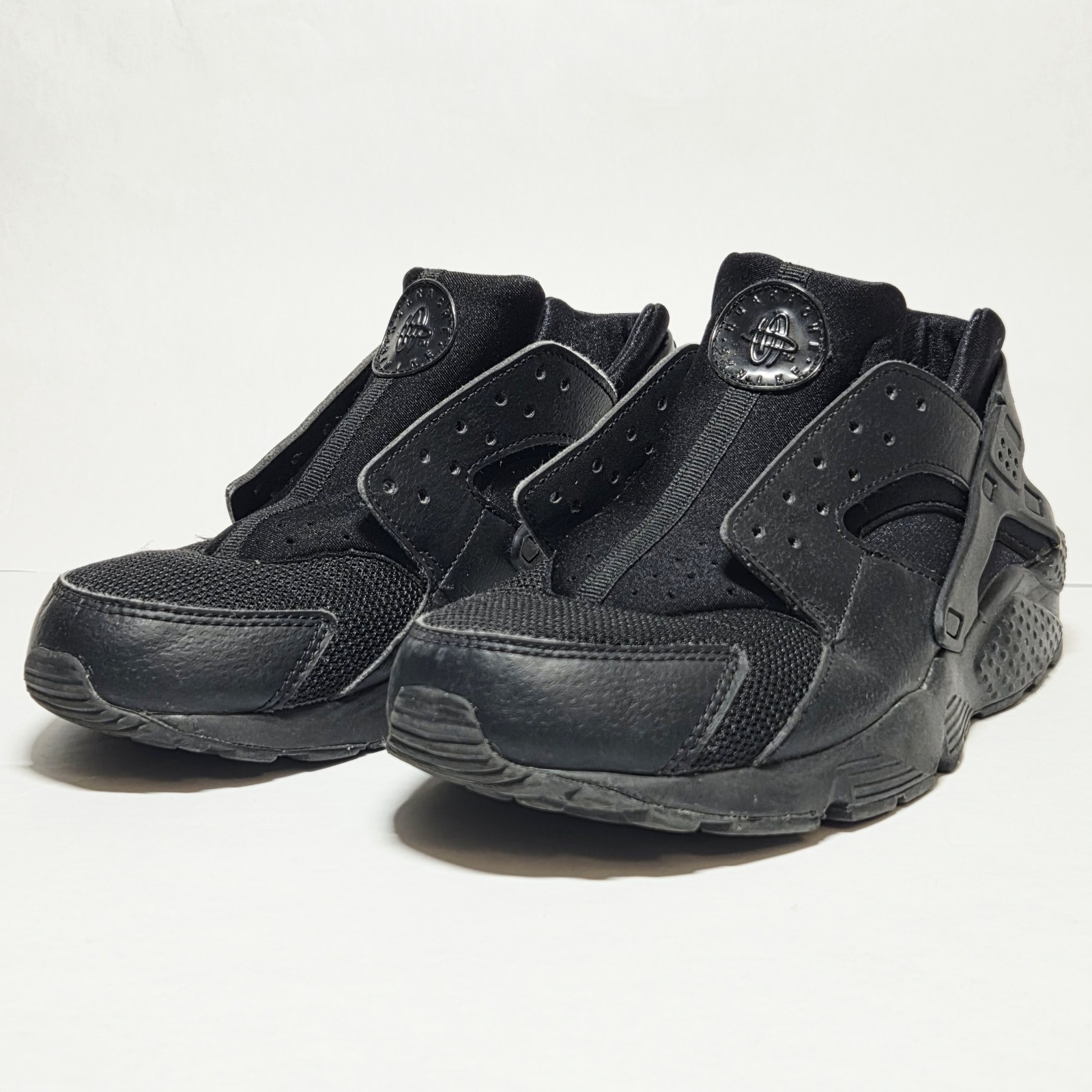 SAOLA Scarpe da corsa Nike ragazzo Huarache Run 654275 016 nere sneakers taglia 7 anni