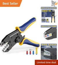 Crimping Tool Insulated Wires Ratchet Electric Connectors AWG 22-10