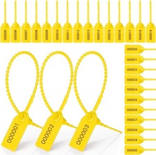 100PCS Plastic Tamper Seals Numbered Zip Ties Fire Extinguisher Tag Self Locking
