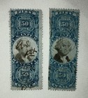 19th-century vintage 50 Cent U.S. Internal Revenue documentary Postage stamp — photo 1