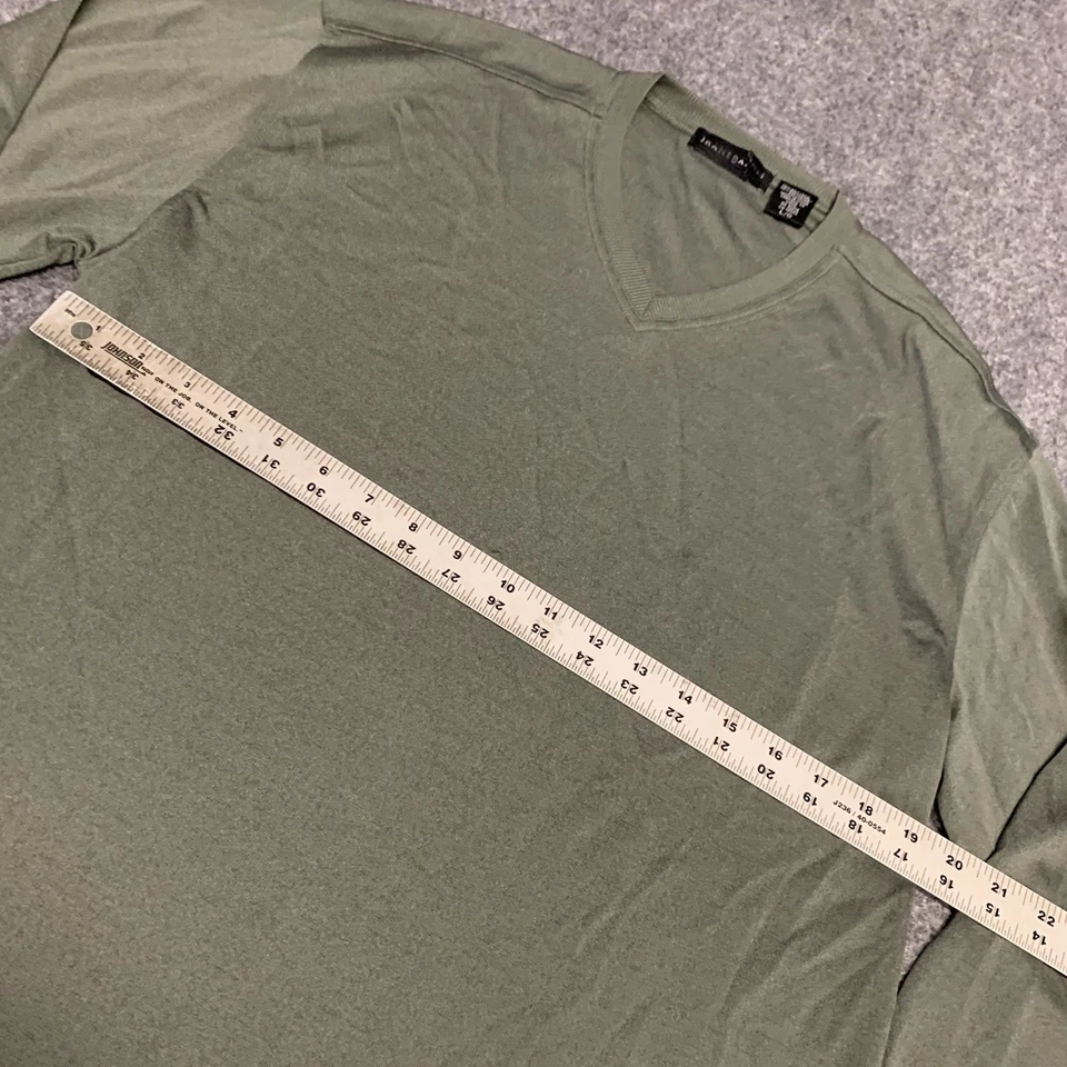 Camisa de diseñador de manga larga Jhane Barnes para hombre talla grande L mezcla de seda Foto 3 de 4