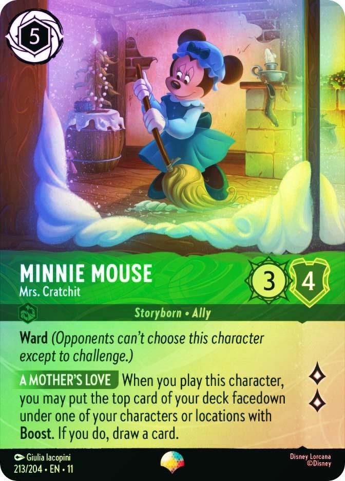 Lorcana EPIC FOIL Minnie Mouse - Mrs. Cratchit (Epic