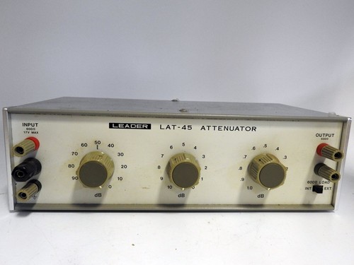 LEADER MODEL LAT-45 0-101 db .1 DB STEPS AF ATTENUATION NETWORK DC TO 100 kHz