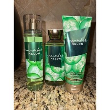Bath  Body Works Cucumber Melon Set Body Wash Mist and Cream Brand New