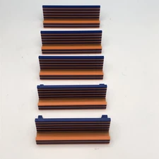 Trading Card Display Stands 5 3D Printed  Mets Bears Broncos Knicks Blue Orange