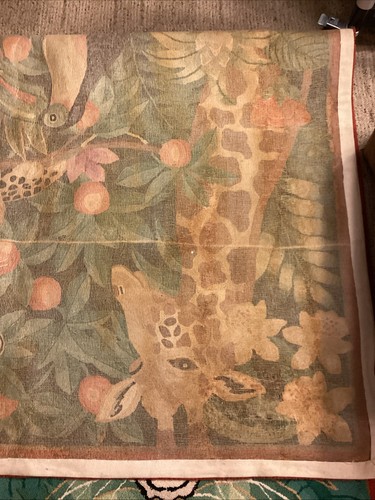 Vtg Jungle Themed Tropical Animals Hooked Area Rug Wool Shanghai 65” X 101”  - Picture 19 of 22