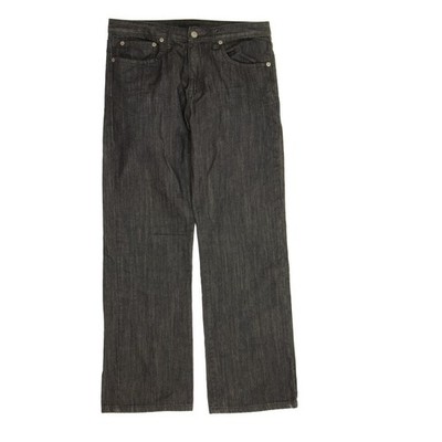 Alfani Mens Straight Leg Jeans 30 Black Cotton Blend Heather Classic Denim Pants