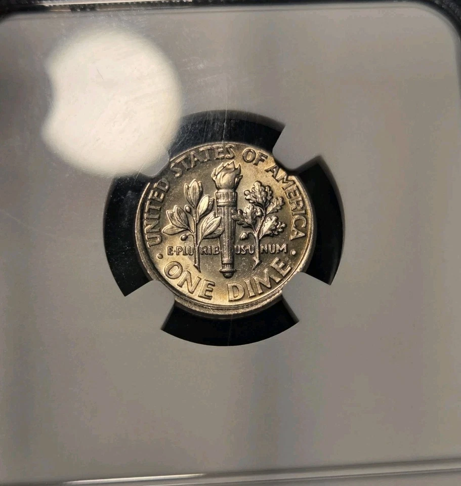 2005 P NGC Uncerculated Roosevelt Dime Mint Error Broadstruck Don't Tread On Me - Image 4 of 4