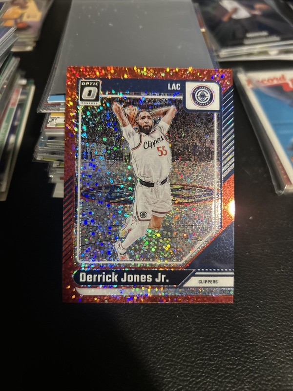 2024-25 Panini Donruss Optic Derrick Jones Jr. #71 Red Sparkle