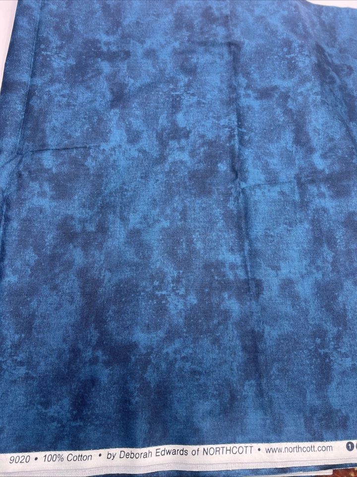 Toscana Deborah Edwards para Northcott #9020 Azul Prusiano 4 Yardas Algodón Foto 2 de 4