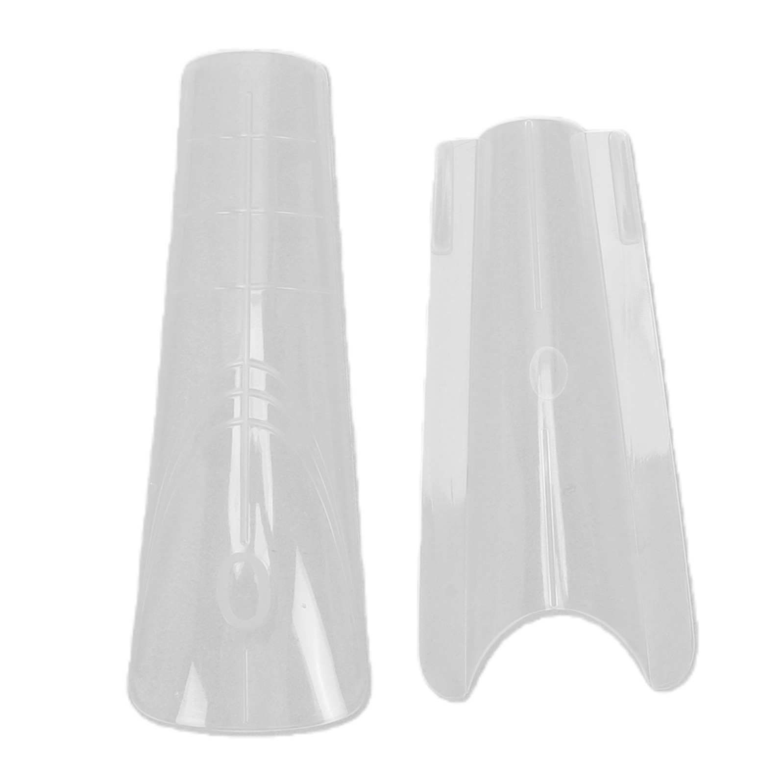 ↑280 Pcs Dual Forms Long Coffin Nail Mold For DIY Extension