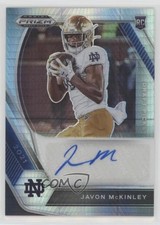 2021 Panini Prizm Draft Picks Hyper Javon McKinley #DPA-JAV Auto fm0