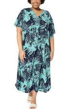 Brandis Women's Dress Out Loud Cheat the Heat Caftan Blue
