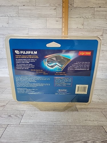 Vintage Fujifilm Zip IBM 100MB 2 Pack Formatted Disk Drive Computer Sealed - Afbeelding 5 van 8