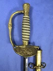 ULTRA RARE IDed US MARINE HOSPITAL SERVICE M1860 STAFF & FIELD SWORD w SCABBARD