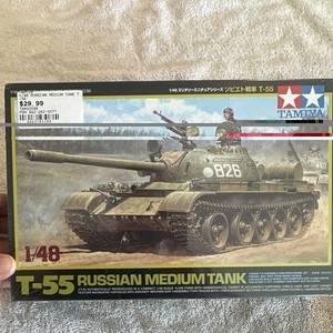 Tamiya 1:48 T-55 Russian Tank Plastic Model Kit 1/48 Military Miniature 32598