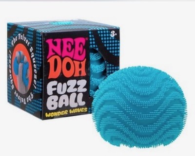 Authentic New Nee Doh Fuzzball The Squeeze BLUE [ FAST SHIP ]
