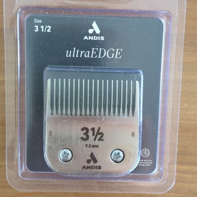 Andis UltraEdge Clipper Blade 3 1/2 Size 9.5mm Silver Square Head