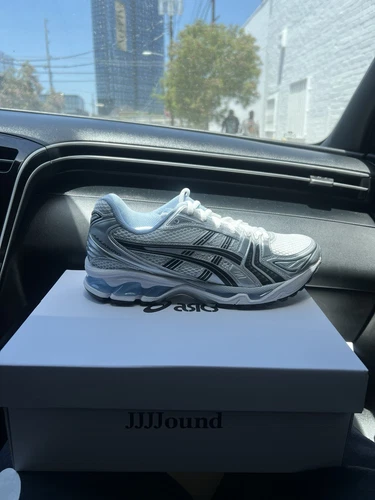 Jjjjound Asics Gel Kayano 14 White Blue Size 8.5 (IN HAND🔥🔥✅)