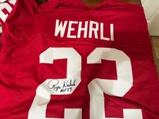 Roger Wehrli Autographed/Signed Jersey Beckett Authenticated Red Custom Jersey