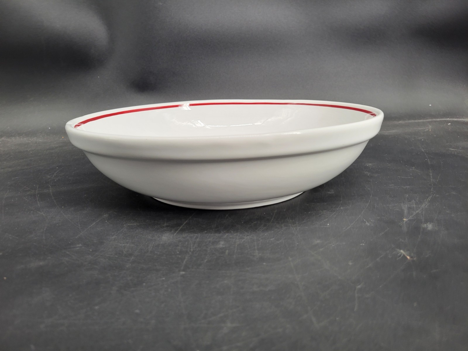 Vintage Large  Indoor Outfitter Over & Back 12.75” Ceramic Pasta Serving Bowl 