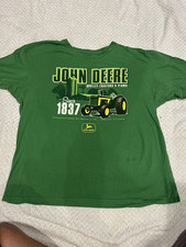 John Deere Since 1837 Green Tractor & Plow Graphic T-Shirt, Size XL