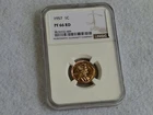 1957 NGC PF-66 Red Proof Lincoln Wheat Back Penny No Mint Mark 1 Cent Coin