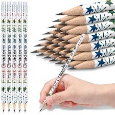 Tenceur 24 Pcs 1st Graders Pencils 1 Count Pack of 24 , Rainbow Multicolor