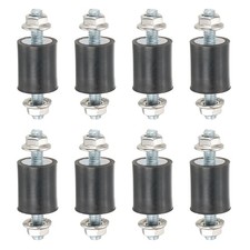 M5-15x15mm Rubber Isolator Mounts Vibration Studs Shock Absorber, 8Pcs 35mm