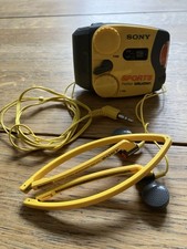 1980s Original Sony Sports Walkman AM/FM Radio SRF88 with original headphones