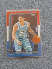 2025-26 Topps Chrome - KJ Simpson Jr. #45 Red White & Blue Refractor