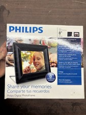 Philips 8  Digital Photo Frame 8FF2FPB/37 LCD 800x600 New Open Box