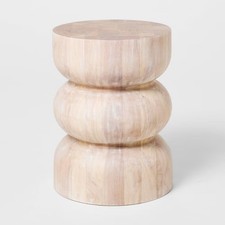 White Wash Side Table