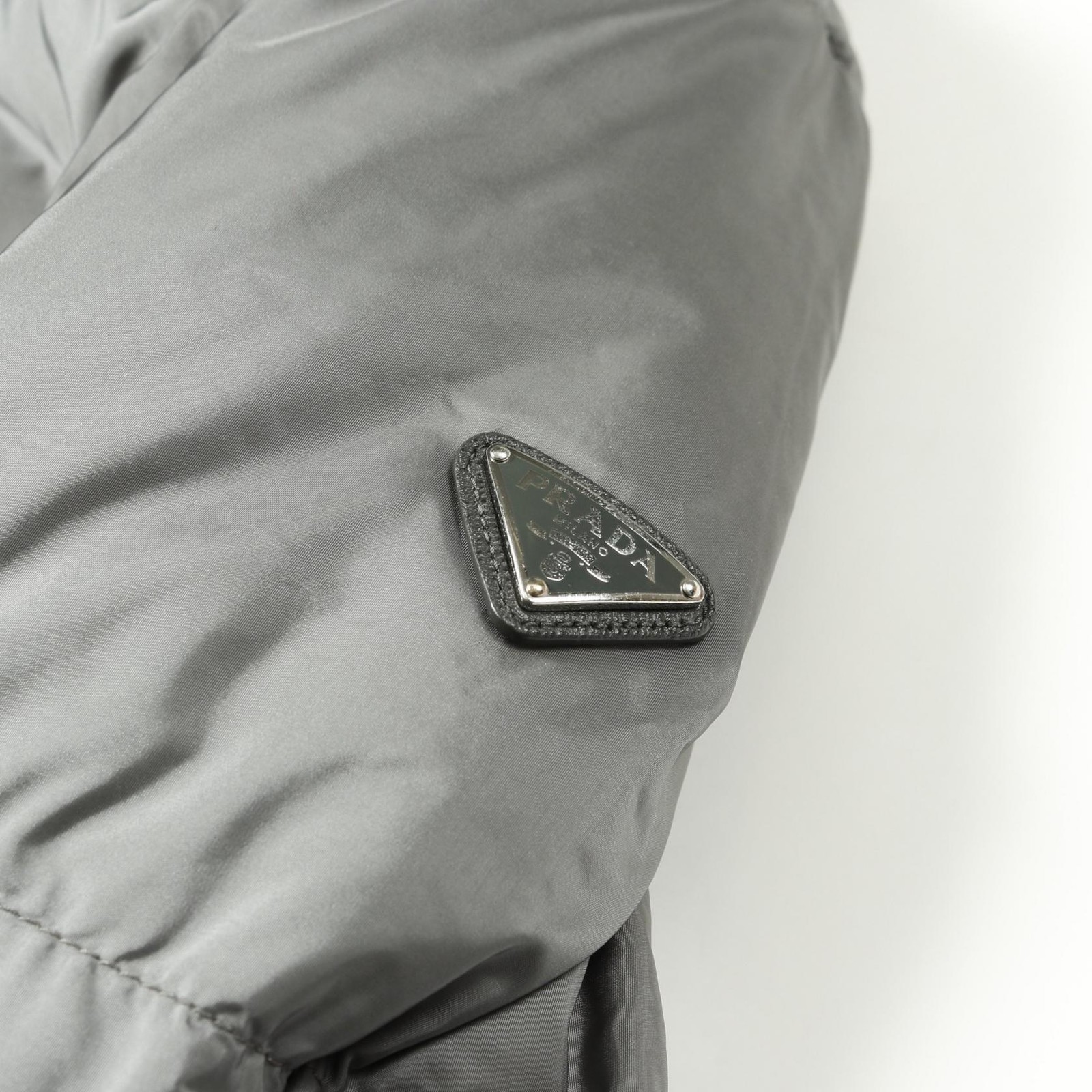 /Prada Down Jacket Polyester Ladies Gray - image 11