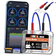 BM200-US Car Battery Tester 12V Automotive Battery Monitor Bluetooth Orange