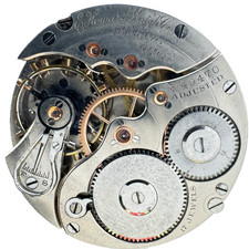 Antique 16s E Howard Matte Dial Hunter Mechanical Pocket Watch Movement Series 3