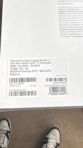 Microsoft Surface Laptop Studio 2 Touch i7-13700H 16GB RAM 512GB SSD RTX 4050