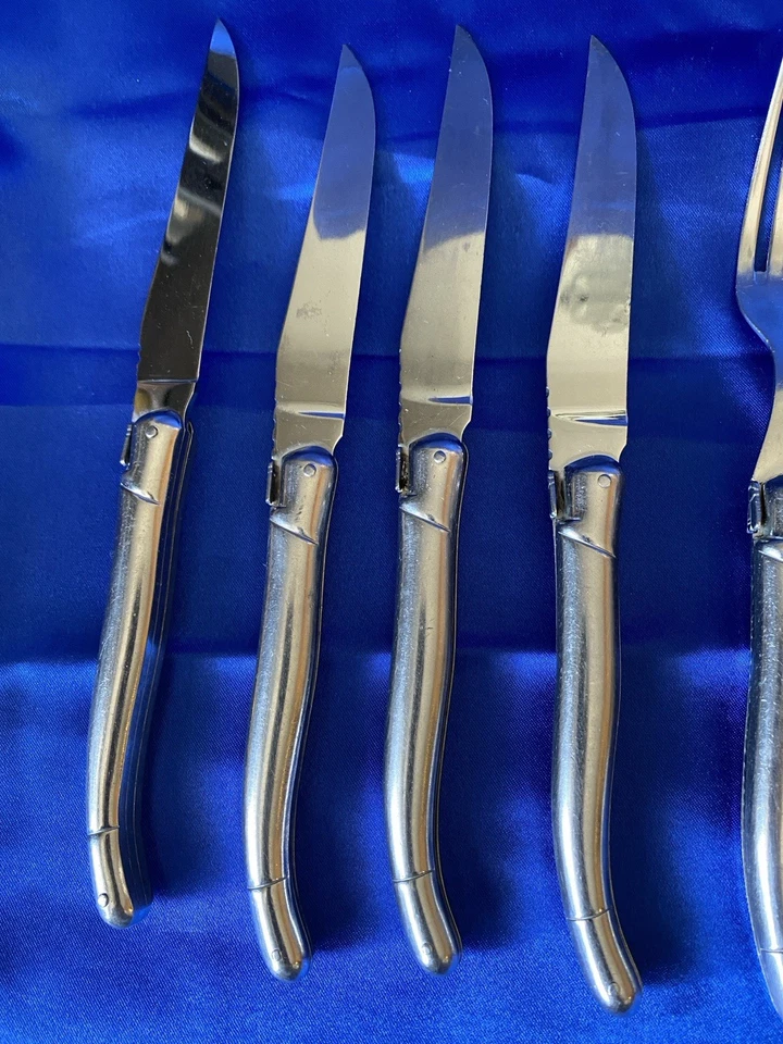 Lote de cucharas cuchillos tenedor cubiertos Laguiole Francia Foto 4 de 4