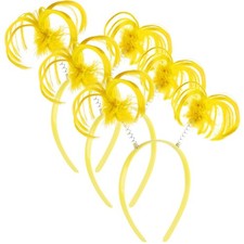 3 PCS Ponytails Headbopper Faux Feather Ponytails Headband for Halloween