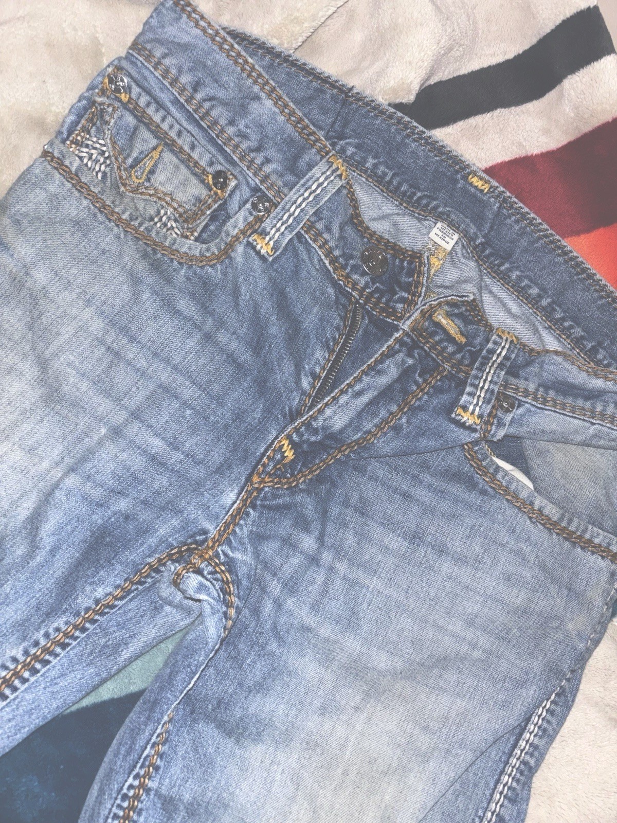 2015 True Religion Boot Cut Blue men’s Jeans! 32 thumbnail 2