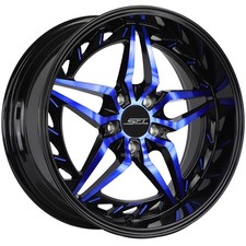 Shift Hf37 Injector 20x8.5 5x4.5 30mm Blackblue Wheel Rim 20 Inch