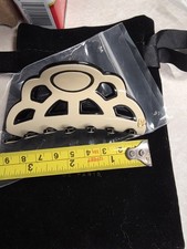 Alexander Black, Tan Hair Claw Clip New With Black Pouch