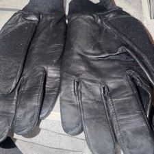 FootJoy StaSof Winter Mens Large Black Golf Gloves Pair like New Leather/Fleece