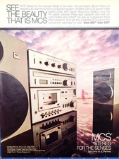 1981 MCS Stereo only at JCPenney Magazine Print Ad - See the beauty that is MCS.