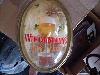 rare antique vintage Wiedemann Beer Sign Plaque great Breweriana 3 D