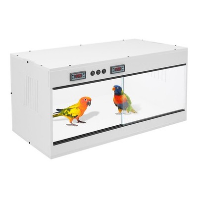 Reptile Breeding Box 80 × 40 × 40 cm With LCD Thermostat 3× E27 Lamp Holders